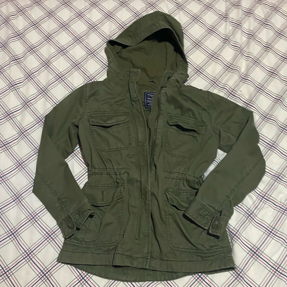 American Eagle Outfitters Utility Jacket Olive Green Military Womens Size S